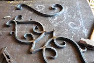 wrought iron detail construction